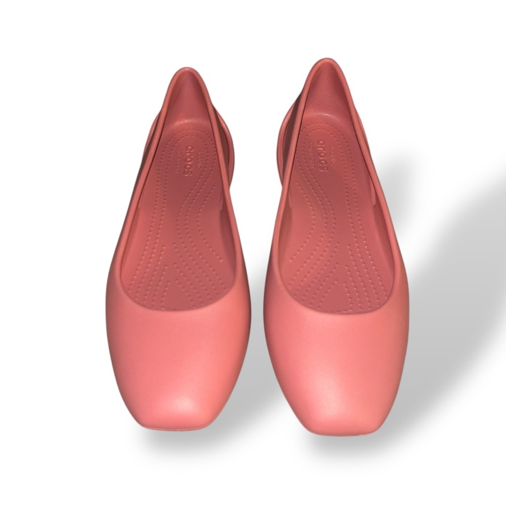 Crocs Women Sloane Flat Iconic Comfort Slip On Ballet Blossom Pink Shoe size 8
